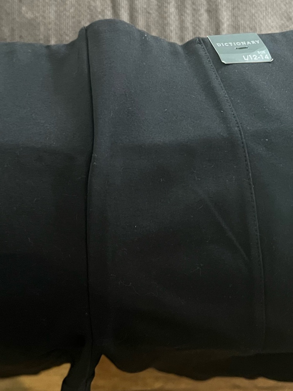 NWT Dictionary Naya Front Seam Women's Black Skinny Ponte Pants. Size L (12/14) - Picture 9 of 11